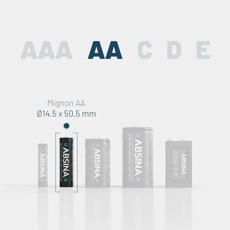 Akkus AA Typ 2900, 1,2 V NiMH
