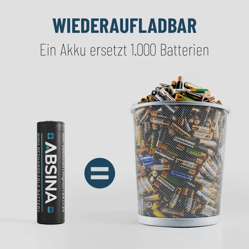 Akkus AA Typ 2900, 1,2 V NiMH