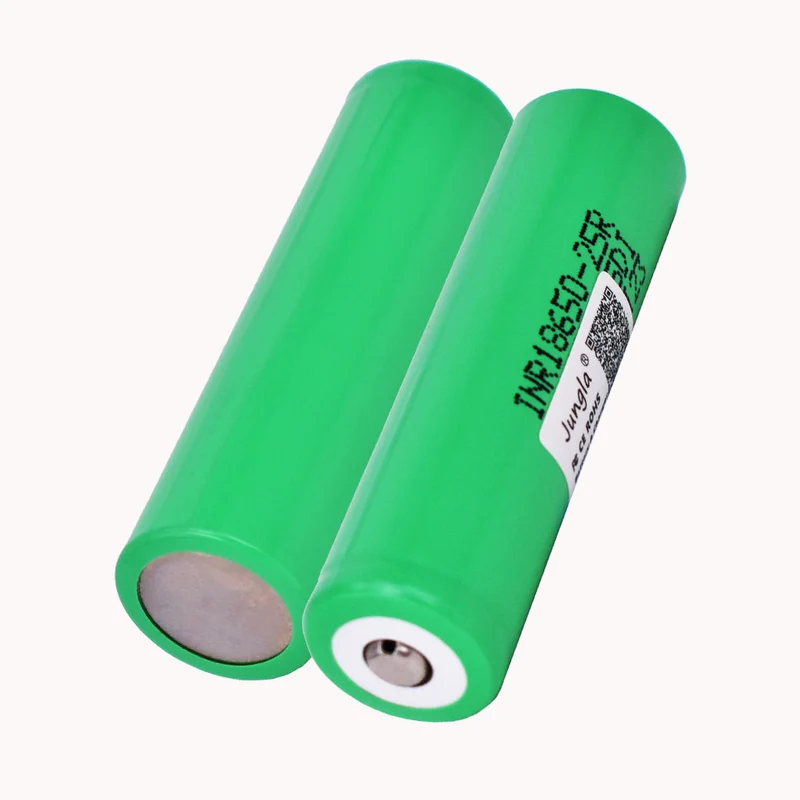 2pcs 3,7 V 2500mAh INR18650 25R li-ion batterie entladung 15A Wiederaufladbare Batterien Taschenlampe