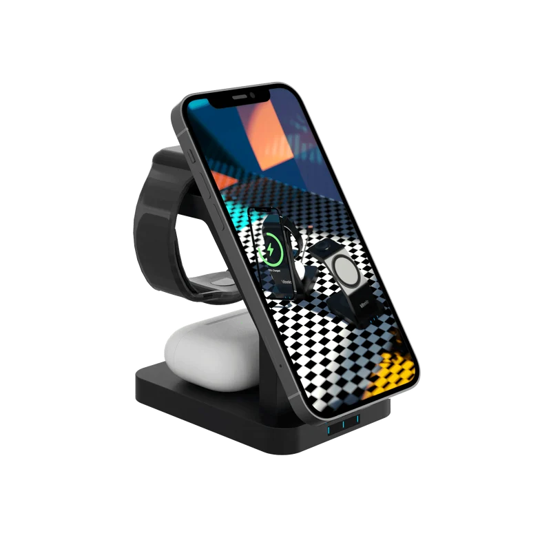 ONTAKE 3-IN-1 magnetische kabellose Ladestation