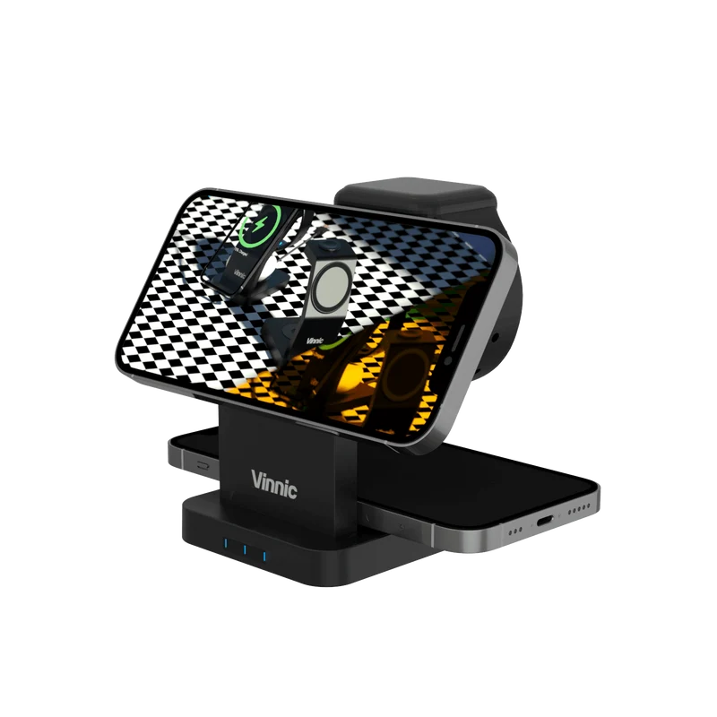 ONTAKE 3-IN-1 magnetische kabellose Ladestation