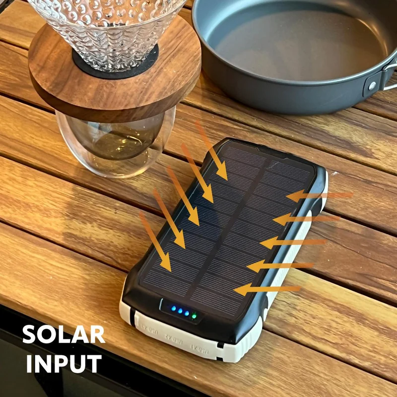 SACA PEAK Solar Wireless Powerbank 20K + Taschenlampe