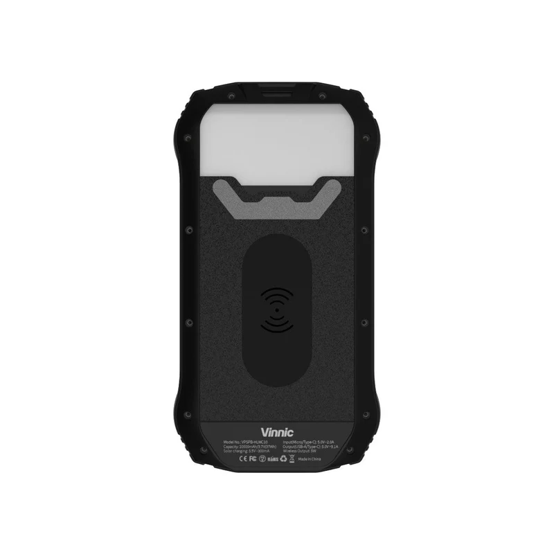 SACA PEAK Solar Kabellose Powerbank 10K + LED
