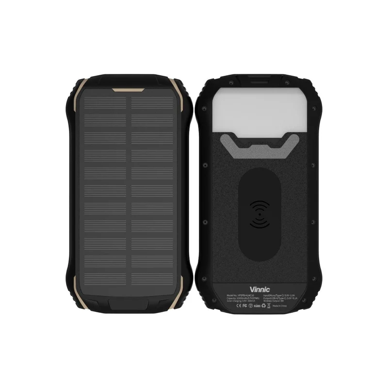 SACA PEAK Solar Kabellose Powerbank 10K + LED