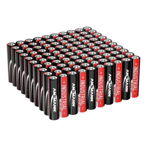 ANSMANN Industrial Alkaline-Batterien Micro AAA / LR03 1,5 V – 100er Pack