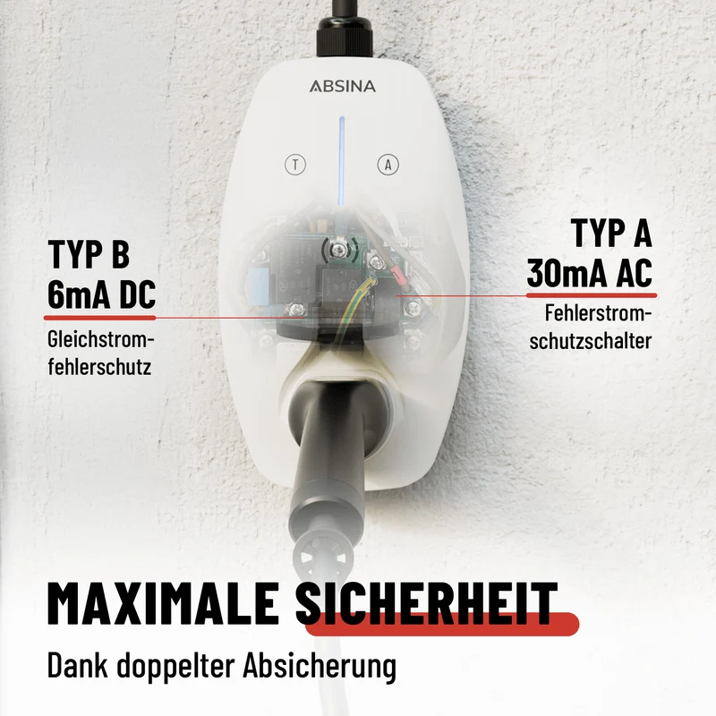 Mobile Wallbox 11 kW mit App, CEE 16 A