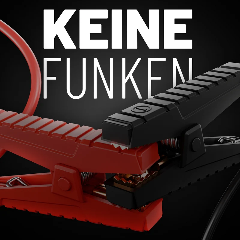 Auto Starthilfe mit Powerbank, 12 V, 1.500 A