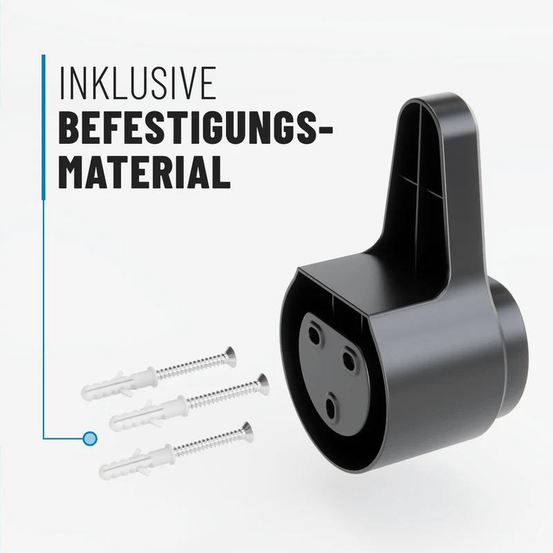 Wandhalterung für Typ 2 Ladekabel bis 10 m