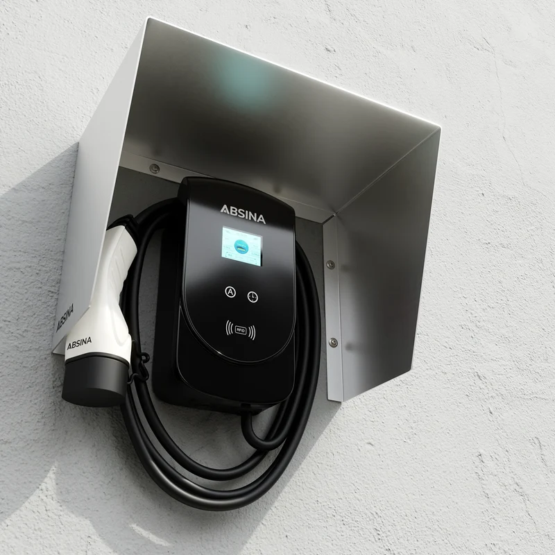 Schutzdach für Wallboxen aus Edelstahl