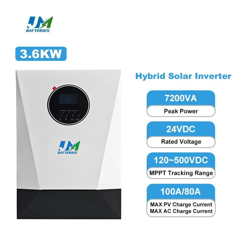 JM High Efficiency Converter DC 24V 48V to AC 220V 230V 240V Off Grid Power Pure Sine Wave Inverter