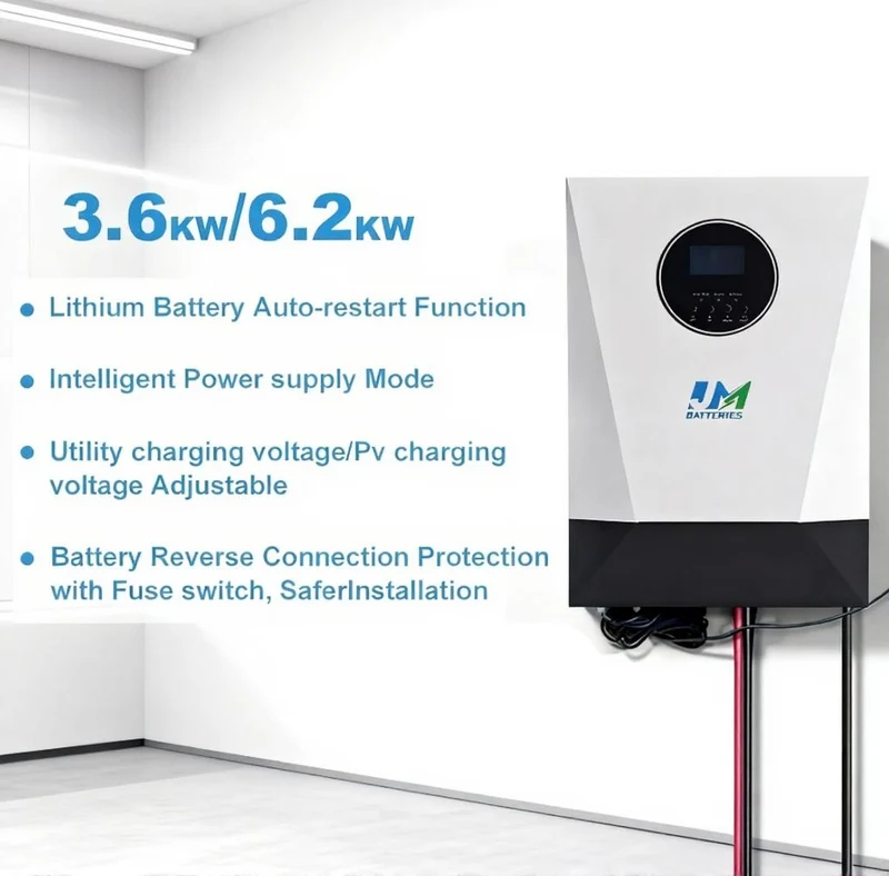 JM 3.6KW 6.2kw Off Grid Hybrid Solar Inverter Inverter Inverter For Home