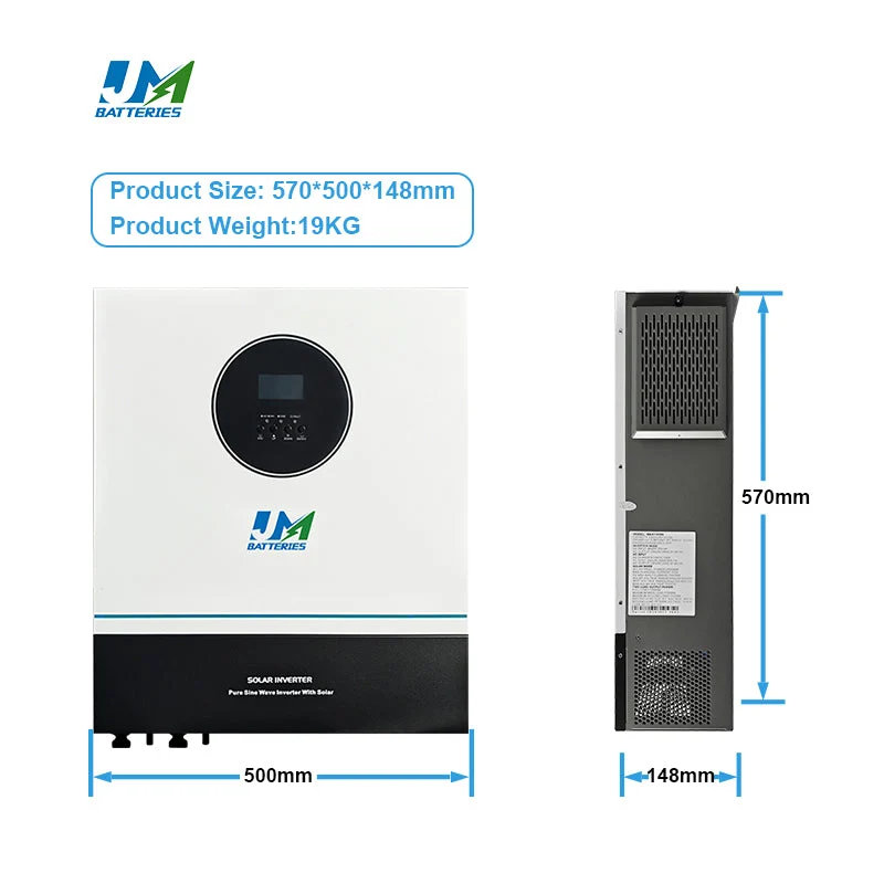 JM 48V Battery Pure Sine Wave Inverter 11kW DC-AC Inverter and 11000 Watt Solar Power Inverter
