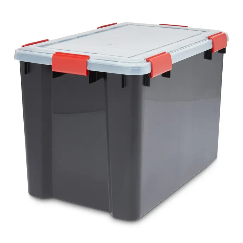 Waterdichte opbergbox met 6 sterke clipsluitingen