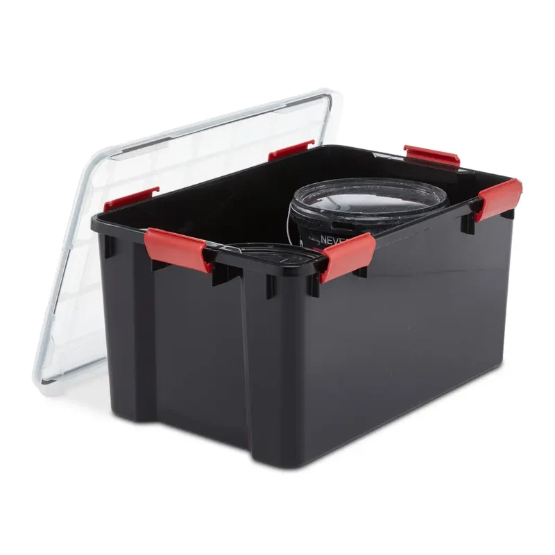 Waterdichte opbergbox met 6 sterke clipsluitingen