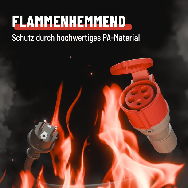 Adapter von Schuko auf CEE 16 A, einphasig, 60 cm