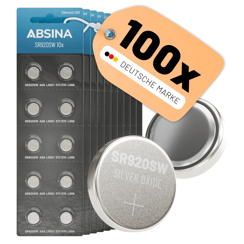 SR920SW Uhrenbatterien, 1,55 V Silberoxid