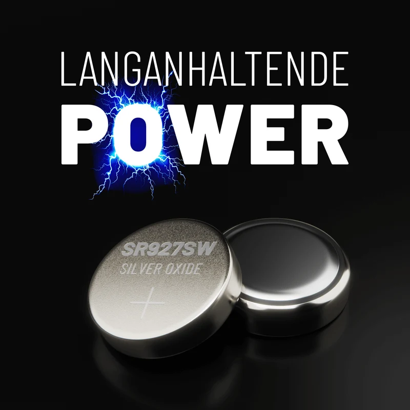 SR927SW Uhrenbatterien, 1,55 V Silberoxid
