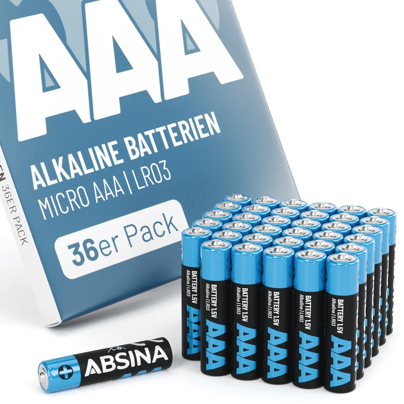 AAA Batterien Micro (LR03), 1,5 V Alkaline