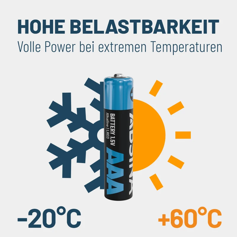 AAA Batterien Micro (LR03), 1,5 V Alkaline