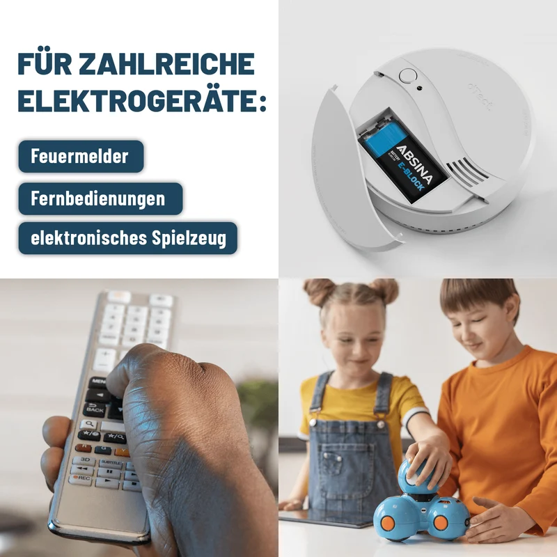 9 V Blockbatterien (6LR61), Alkaline