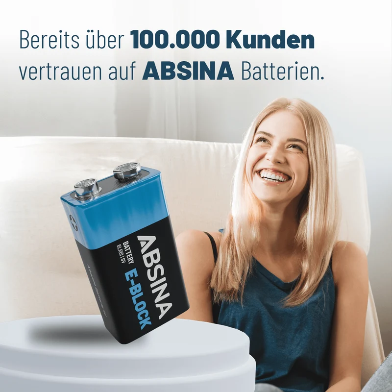 9 V Blockbatterien (6LR61), Alkaline