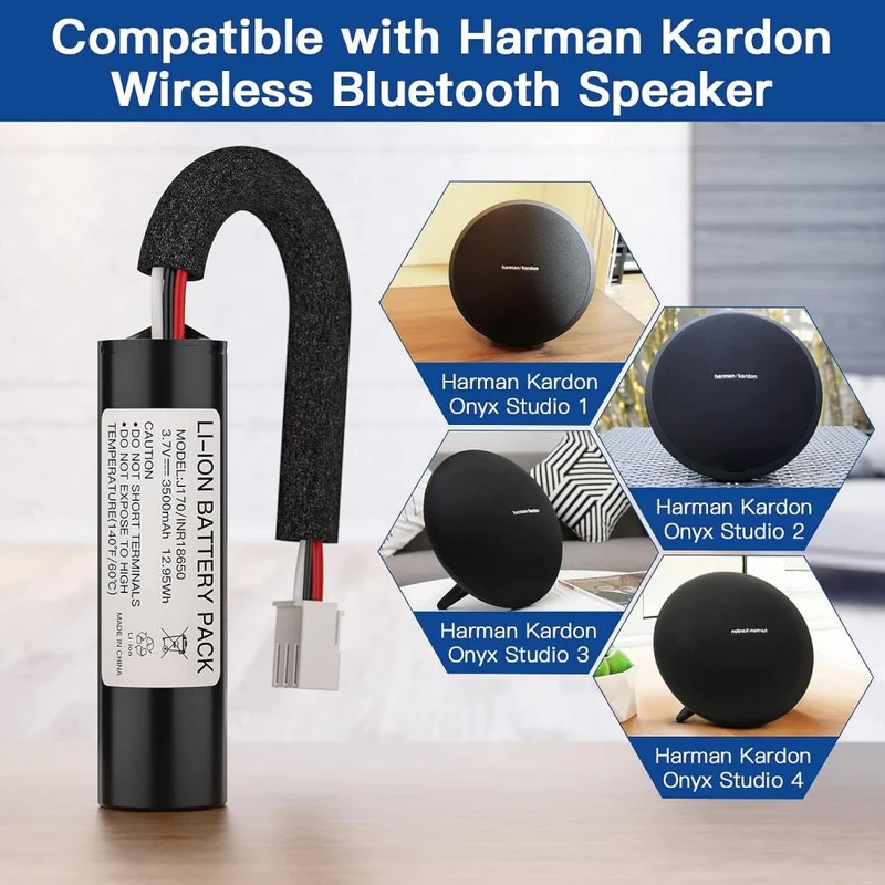 3,7 V 3500 mAh wiederaufladbarer Ersatzakku für Harman Kardon Onyx Studio 1/2/3 kabelloser Bluetooth-Lautsprecher