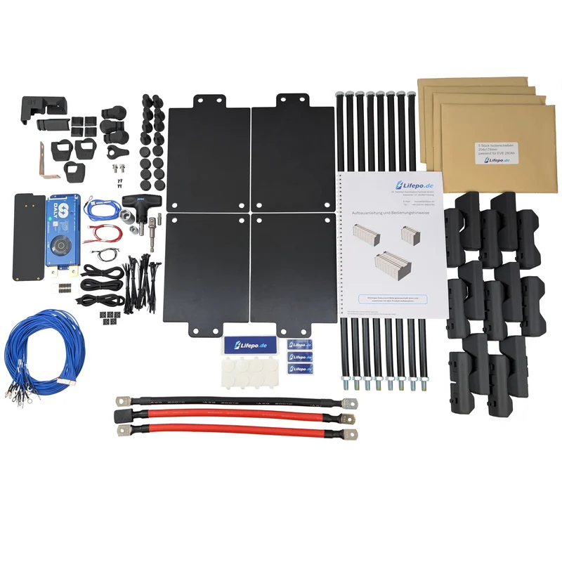 48V 17.0kWh/333Ah einreihig - Premium Lifepo4 Batterie - langlebig, sicher, hergestellt in Deutschland (0%MwSt)