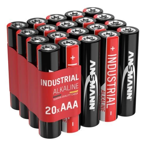 ANSMANN Industrial Alkaline-Batterien Micro AAA / LR03 1,5 V – 20er Pack