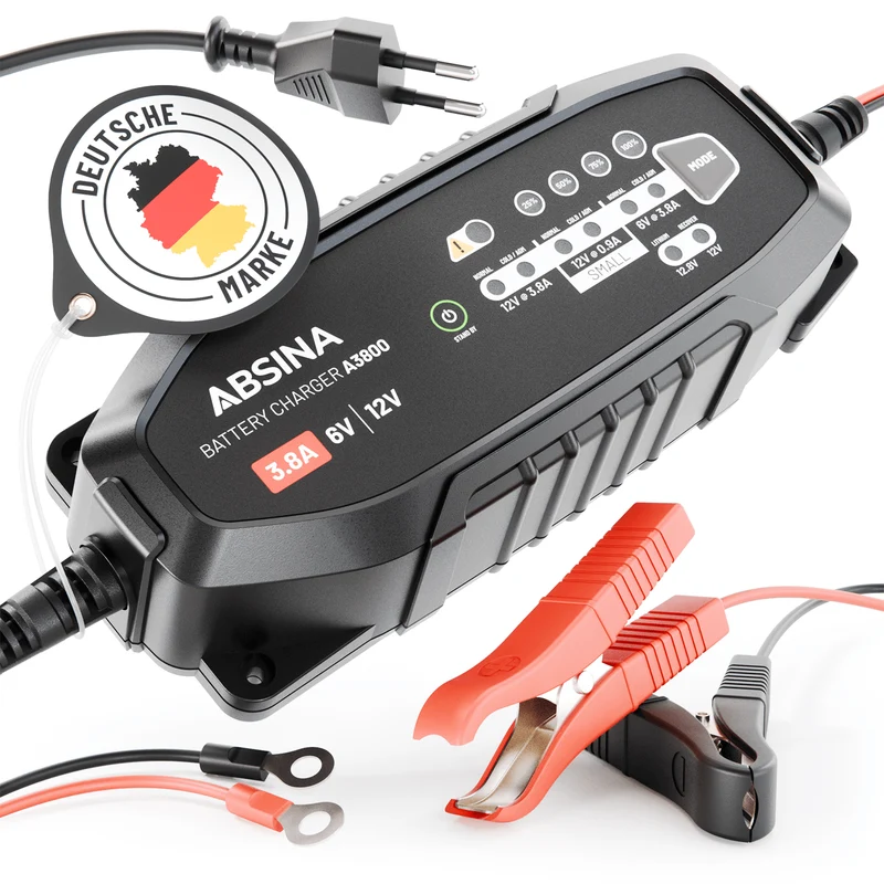 Ladegerät für Autobatterien A3800, 6/12 V, 3,8 A