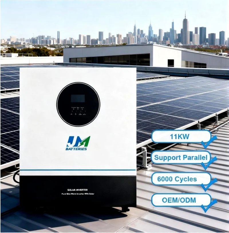 JM Pure Sine Wave Single Phase 48V 11kw Hybrid Solar Power Inverter