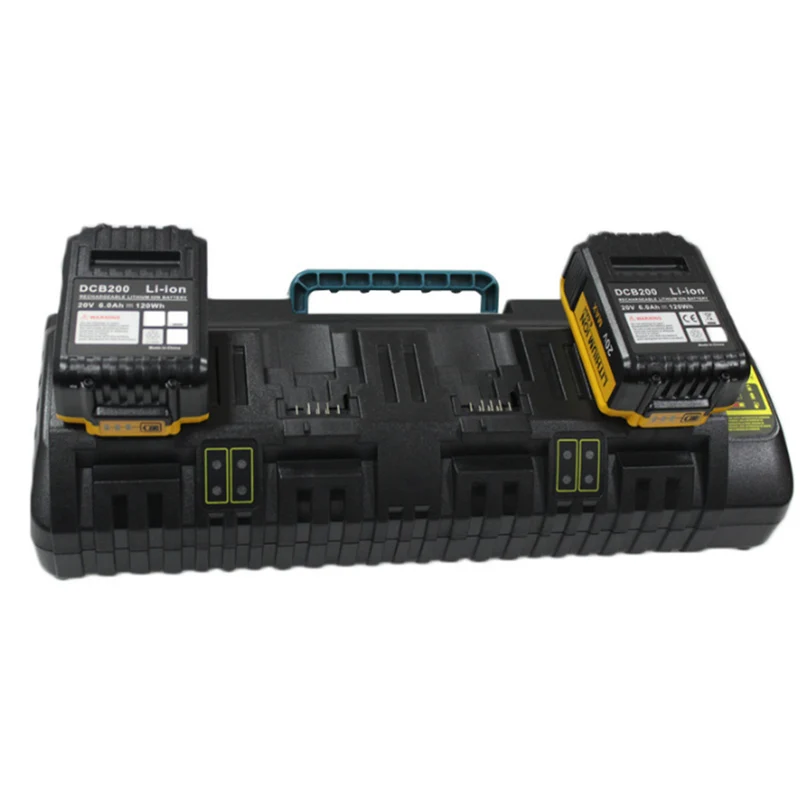 DCB104 Ersatz-Ladegerät für Dewalt 12V 20V Max 4-Port Li-Ion Schnellladegerät DCB102 DCB102BP Lithiumbatterie