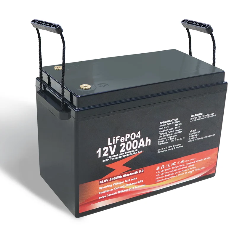 12V 200Ah LiFePO4 Lithium Eisen Akku 200A (1C) BMS für Batterie Wechselrichter Auto Wohnmobil Solarsystem