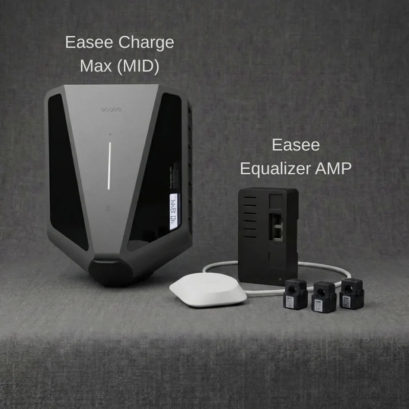 Wallbox Komplettangebot: Easee Charge Max (MID) + Equalizer AMP