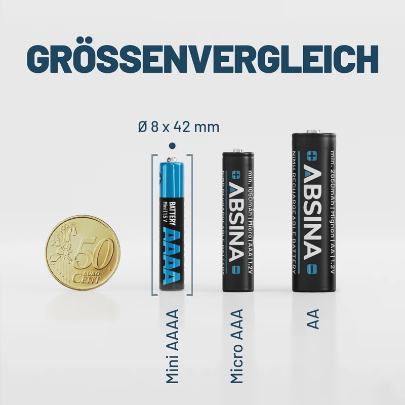 AAAA Batterien (LR61), 1,5 V Alkaline
