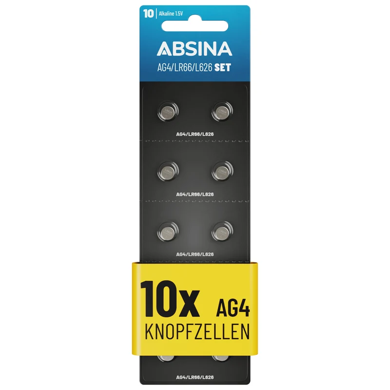 LR626 Knopfzellen (AG4), 1,5 V Alkaline