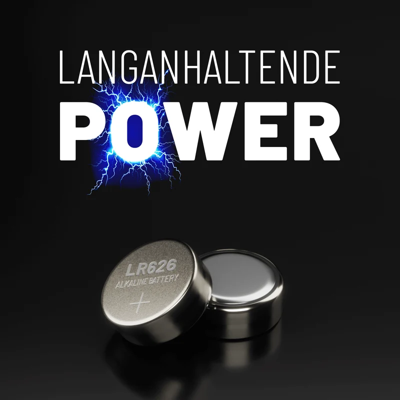 LR626 Knopfzellen (AG4), 1,5 V Alkaline