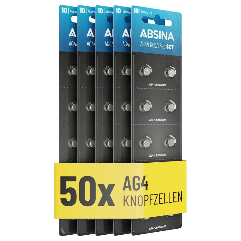 LR626 Knopfzellen (AG4), 1,5 V Alkaline
