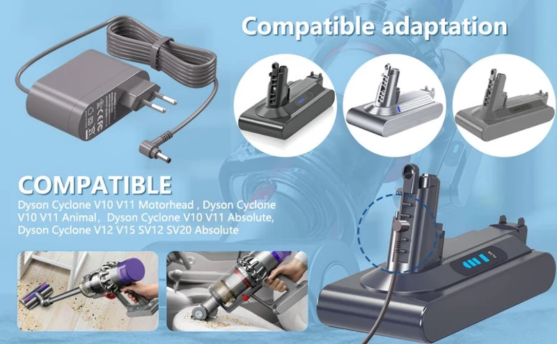 30.45V LadeKabel Ladegerät Für Dyson V10 V11 SV20 SV22 Ersatzteile Vacuum Cleaner 6FT Dyson Netzteil