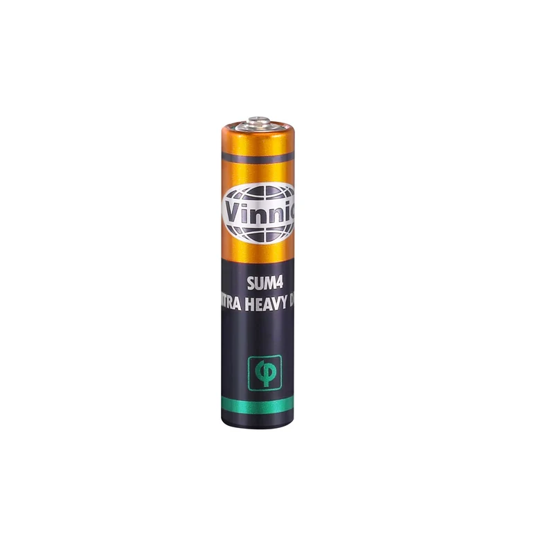 Vinnic - AAA 1,5V Extra Heavy Duty Zink-Kohle-Batterie - 4 Stück