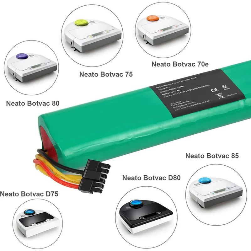 12 V 4000 mAh Ni-Mh Akku Pack für Neato Botvac Serie und Botvac D Serie 70e 75 80 85 D75 D80 D85 Roboter Staubsauger
