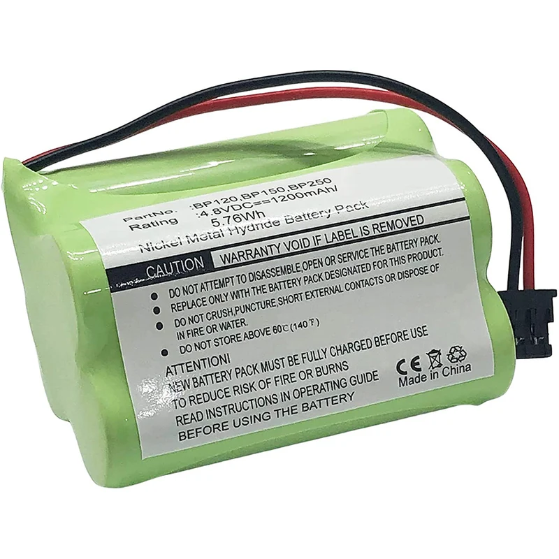 4.8V 1200mAh Akku für Bearcat Sportcat BP120 BP150 BP180 BP250 Uniden BBTY0356001 NASCAR SPORTCAT SC140 SC140B SC150 SC150B SC150Y SC180B