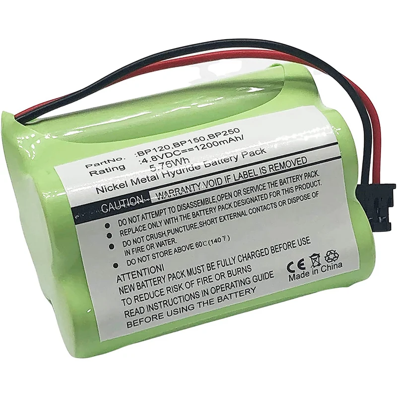 4.8V 1200mAh Akku für Bearcat Sportcat BP120 BP150 BP180 BP250 Uniden BBTY0356001 NASCAR SPORTCAT SC140 SC140B SC150 SC150B SC150Y SC180B