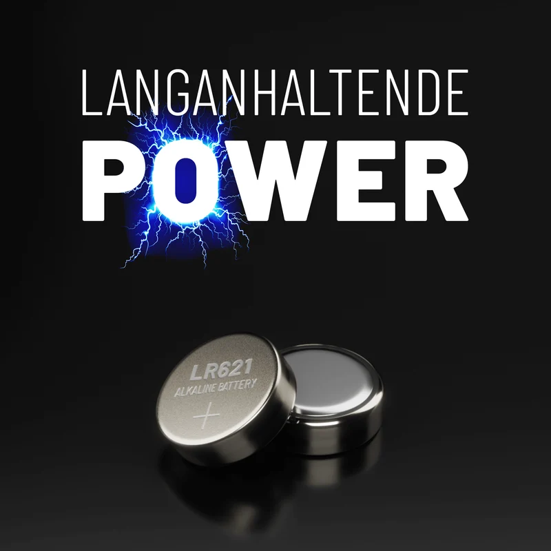 LR621 Knopfzellen (AG1), 1,5 V Alkaline
