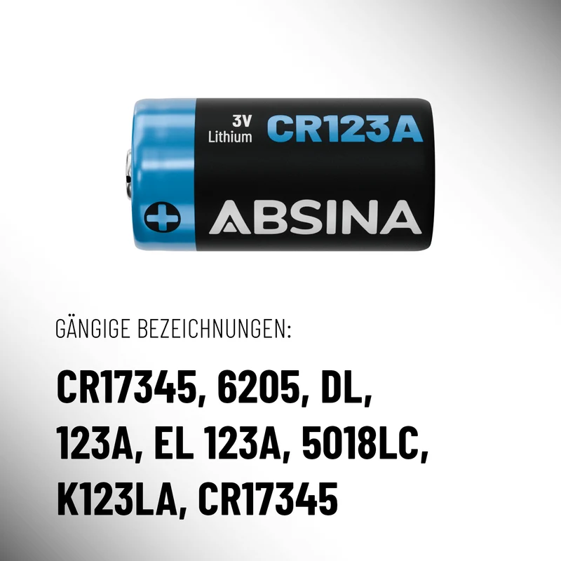 CR123A Batterien, 3 V Lithium