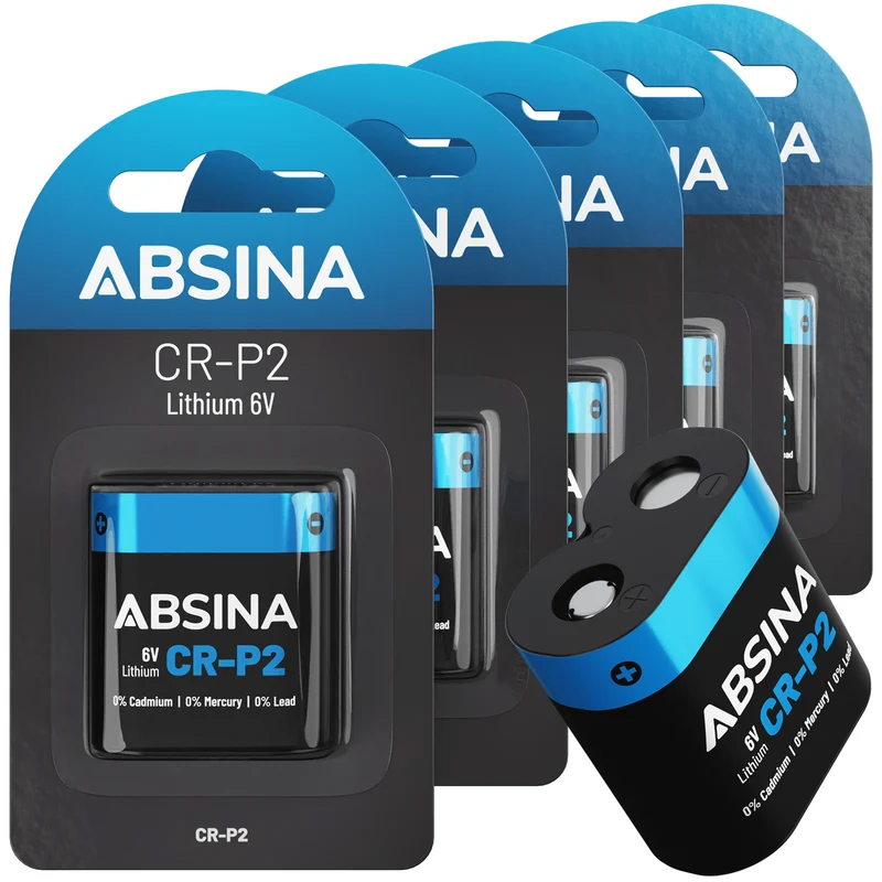 CR P2 Batterie, 6 V Lithium, 1.500 mAh