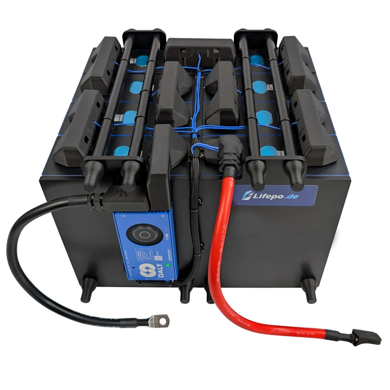 24V 8.5kWh/333Ah zweireihig - Premium Lifepo4 Batterie - langlebig, sicher, hergestellt in Deutschland (0%MwSt)