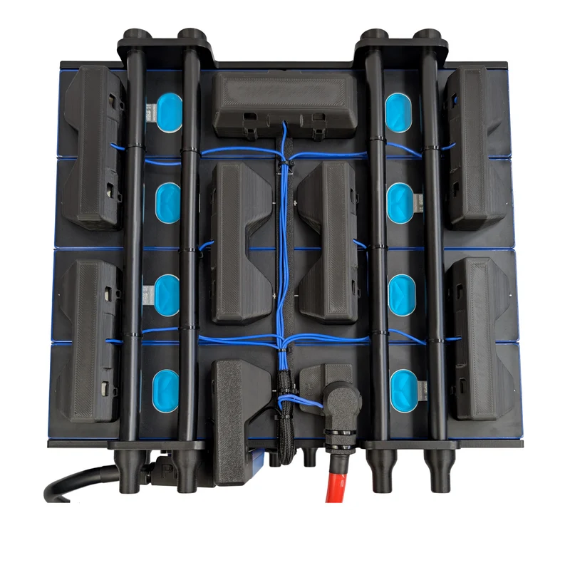 24V 8.5kWh/333Ah zweireihig - Premium Lifepo4 Batterie - langlebig, sicher, hergestellt in Deutschland (0%MwSt)