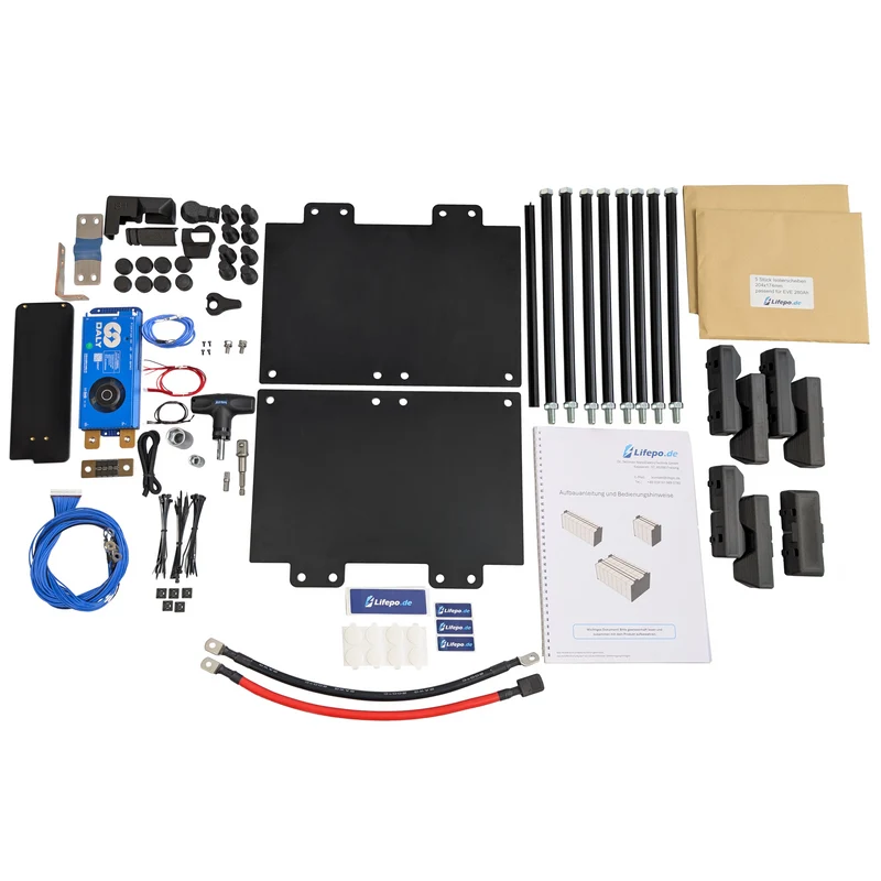 24V 8.5kWh/333Ah zweireihig - Premium Lifepo4 Batterie - langlebig, sicher, hergestellt in Deutschland (0%MwSt)