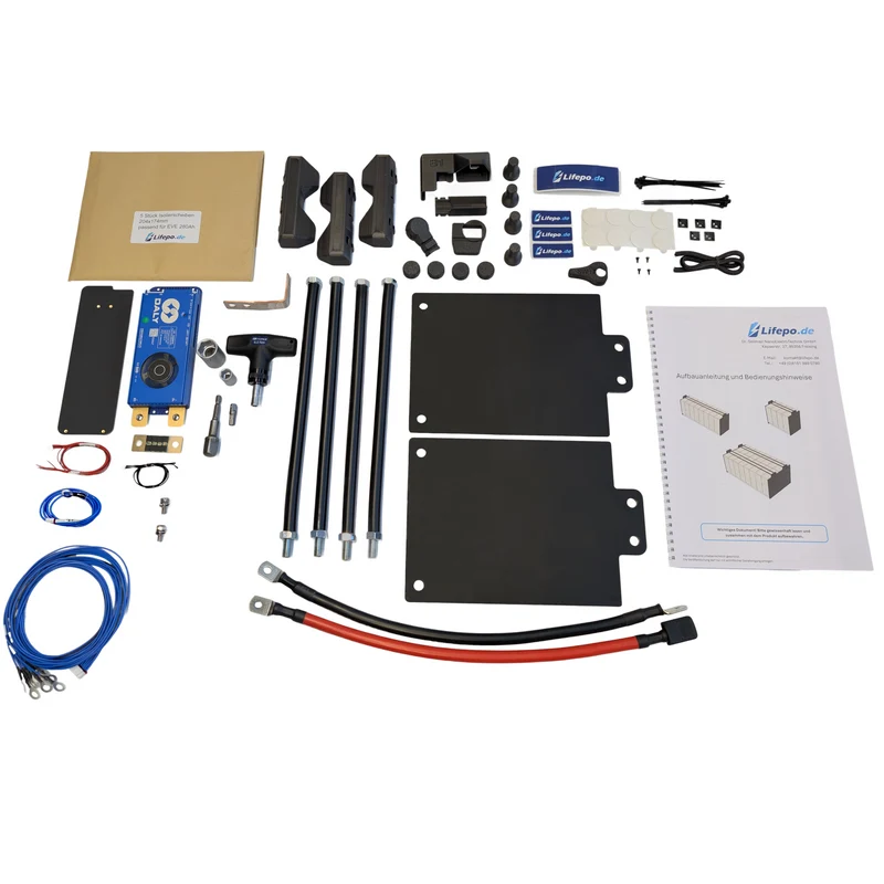 12V 4.3kWh/333Ah einreihig - Premium Lifepo4 Batterie - langlebig, sicher, hergestellt in Deutschland (0%MwSt)