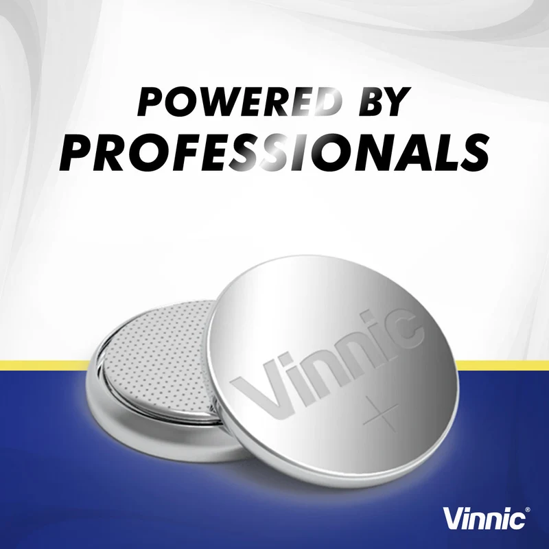 Vinnic - Lithium-Knopfzelle CR2025 5 Stück